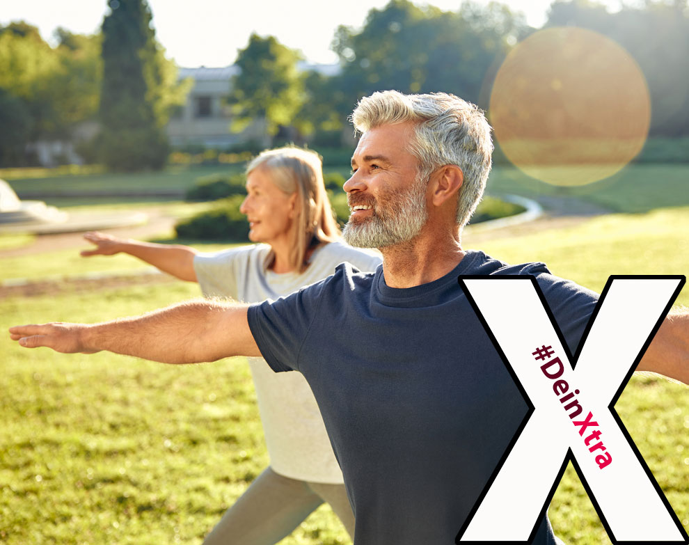 #DeinXtra | Bild zeigt 2 Menschen beim Training im Park. © COPETEC